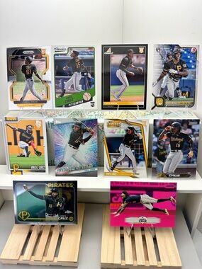 5 Oneil Cruz Rookie cards in lot of 10 Pirates